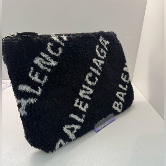 Balenciaga Genuine Shearling Pouch - Picture 4 of 5